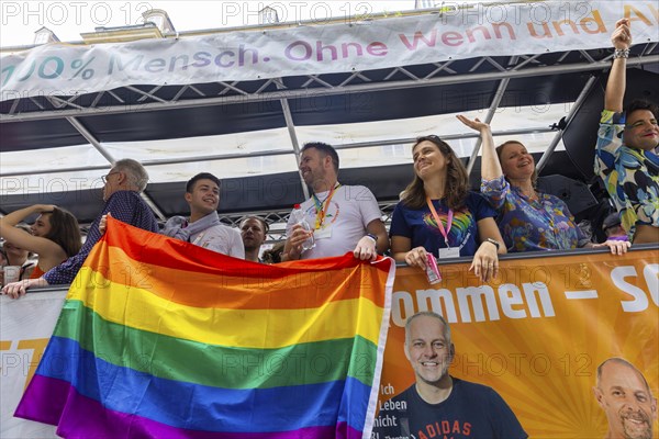 Christopher Street Day in Dresden, Dresden, Saxony, Germany, Europe