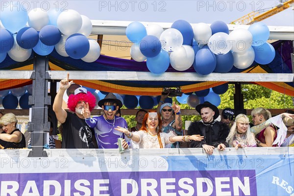 Christopher Street Day in Dresden, Dresden, Saxony, Germany, Europe