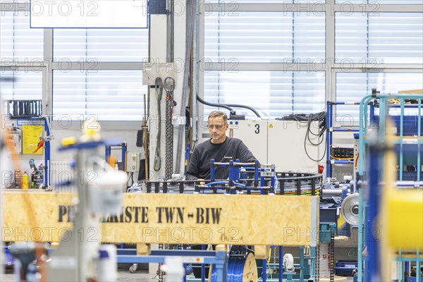 Minister President Michael Kretschmer visited TRUMPF Sachsen SE in Neukirch. After being welcomed by Dr Nicola Leibinger-Kammueller, CEO of TRUMPF SE + Co KG, and Dr Mathias Kammueller, CDO of TRUMPF SE + Co KG, the Minister-President talked to those present and took part in a tour of the company. The company is one of the international market and technology leaders in the field of machine tools and lasers for industrial production, Neukirch/Lausitz, Saxony, Germany, Europe