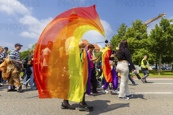 Christopher Street Day in Dresden, Dresden, Saxony, Germany, Europe