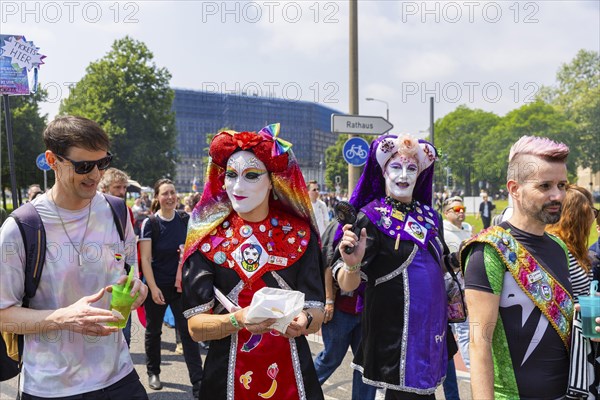 Christopher Street Day in Dresden, Dresden, Saxony, Germany, Europe