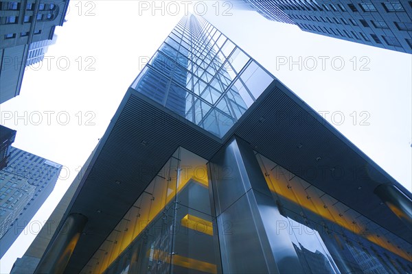 Toronto, Canada-10 February, 2020: Toronto Financial district skyline at a foggy winter day