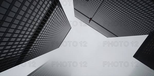 Scenic Toronto financial district skyline in city downtown