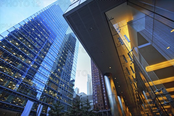 Toronto skyline in financial district