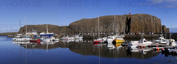 The harbour of Stykkisholmur on Snaefellsnes in Iceland