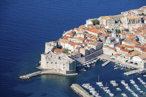 View of the old town centre of Dubrovnik, Croatia, Europe