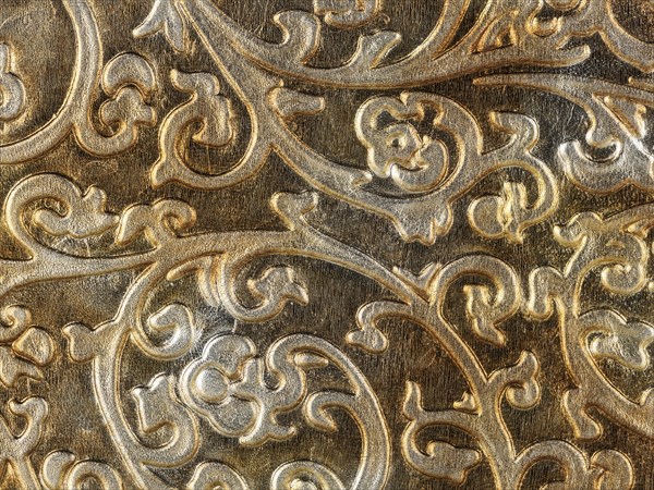 Abstract texture of synthetic leather, baroque background