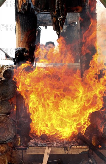 Hindu cremation in Bali