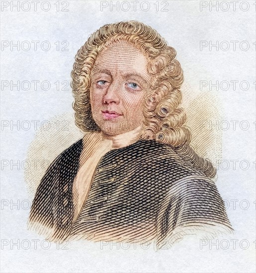 Edward Vernon Old Grog, 1684 to 1757, English naval officer, digitally restored reproduction from a 19th century original, Record date not stated