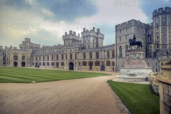 Windsor castle with dramatic light