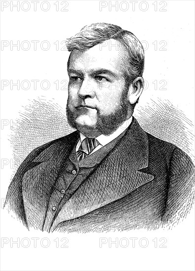 Adolf Carl Daniel von Auersperg, 21 July 1821, 5 January 1885, 1871 to 15 February 1879 k.k. Prime Minister of the Austrian half of the Austro-Hungarian Empire, historical, digital reproduction of an original from the 19th century