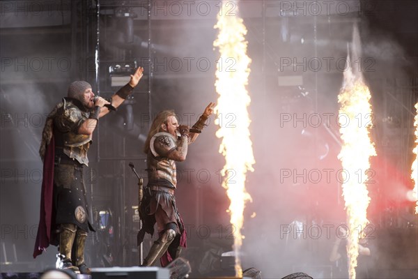 Captain Feuerschwanz, singer of the band Feuerschwanz at the Wacken Open Air in Wacken. The traditional metal festival takes place from 31 July to 3 August 2024