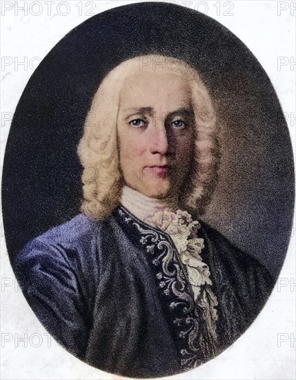 (Giuseppe) Domenico Scarlatti (1685-1721), Italian violinist and composer, son and pupil of Alessandro Scarlatti (1660-1725) ., Historic, digitally restored reproduction from a 19th century original, Record date not stated