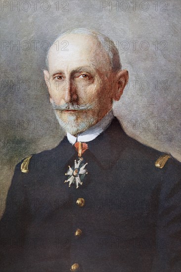 Admiral Marie-Jean-Lucien, 1860 to 1955, French Minister of the Navy in the First World War, 1915 to 1917, from L'Illustration, 1916, Historical, digitally restored reproduction from a 19th century original, Record date not stated