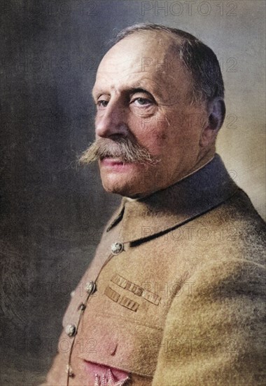 Marshal of France Ferdinand Foch 1851 to 1929. from L'Illustration, 1916, Historical, digitally restored reproduction from a 19th century original, Record date not stated