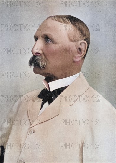 Lieutenant General Sir Charles Tucker, died 1935, British Army General. From South Africa and the Transvaal War by Louis Creswicke, published 1900, Historical, digitally restored reproduction from a 19th century original, Record date not stated