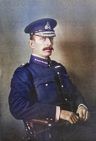 Major General RAP Clements, commander of the 12th Brigade, which was defeated at the Battle of Nooitgedacht during the Second Boer War. From South Africa and the Transvaal War by Louis Creswicke, published 1900, Historical, digitally restored reproduction from a 19th century original, Record date not stated