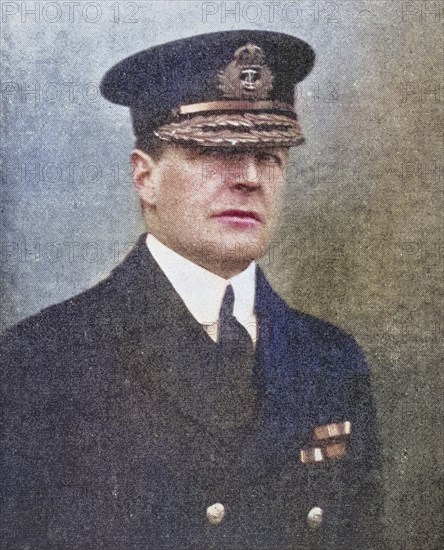 David Beatty, Admiral of the British Royal Navy, 1st Earl Beatty, 1871 to 1936, from L'Illustration, 1916, Historic, digitally restored reproduction from a 19th century original, Record date not stated