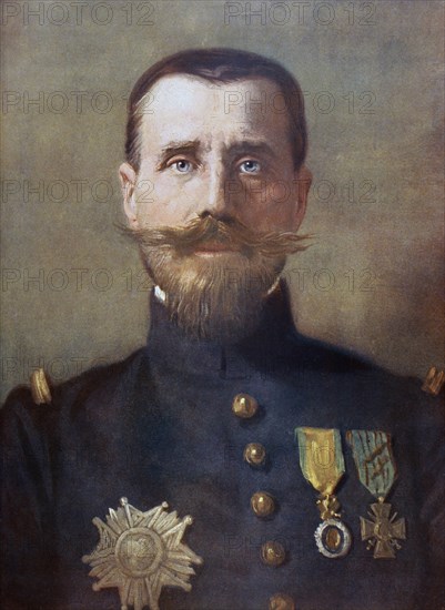 Henri Joseph Eugene Gouraud, born 1867, died 1946, French general. From L'Illustration, 1916, Historical, digitally restored reproduction from a 19th century original, Record date not stated