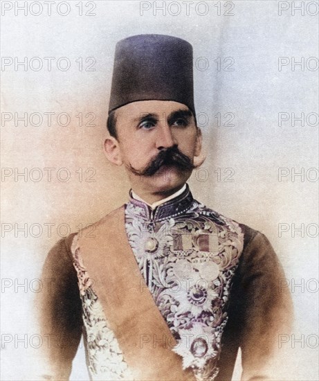 Sultan Husayn Kamil 1853 to 1917, Sultan of Egypt and Sudan. From The Illustrated War News, published 1914, Historical, digitally restored reproduction from a 19th century original, Record date not stated