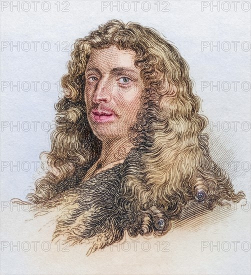 Charles Patin 1633 to 1693, French physician and antiquarian. From the book Crabbe's Historical Dictionary, published in 1825, Historical, digitally restored reproduction from a 19th century original, Record date not stated