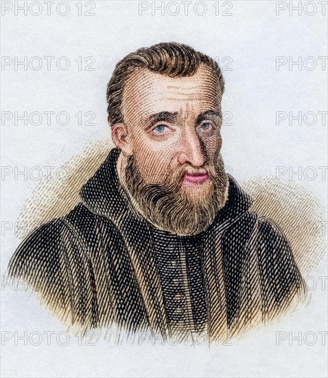 Guy Pancirollus 1523 to 1599, Italian lawyer and antiquarian. From the book Crabbe's Historical Dictionary, published in 1825, Historical, digitally restored reproduction from a 19th century original, Record date not stated