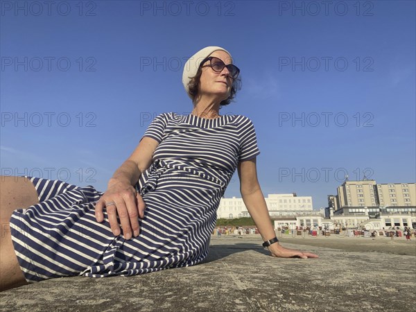 Woman by the sea Borkum, 20.07.2024