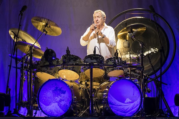 Nick Mason (drummer of Pink Floyd) live on Nick Mason's Saucerful of Secrets, Set the Controls Tour at the Tempodrom in Berlin on 30/07/2024