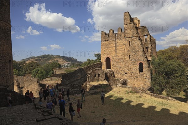 Amhara region, in the Gemp palace complex in Gondar, Gonder, UNESCO, world, heritage, cultural heritage, Ethiopia, Africa