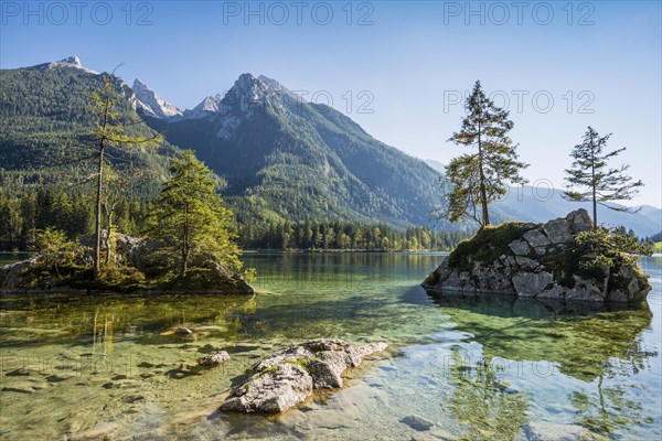 Hintersee, Ramsau, Berchtesgaden National Park, Berchtesgadener Land, Upper Bavaria, Bavaria, Germany, Europe