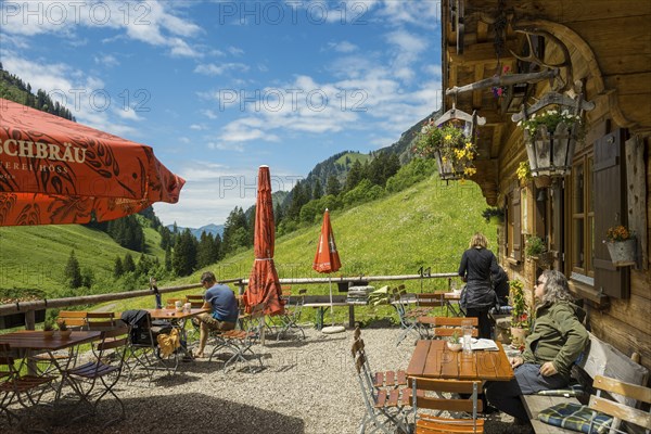 Dietersbach Alpe, Gerstruben, Dietersbachtal, near Oberstdorf, AllgÃ¤u Alps, AllgÃ¤u, Bavaria, Germany, Europe