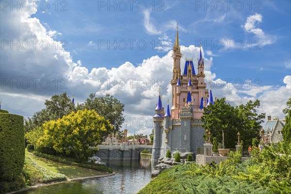 Cinderella's Castle in the Magic Kingdom of Disneyworld in Orlando, Florida