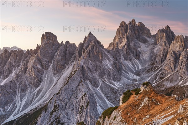 Cadini di Misurina, sunset, mountains, Dolomites, Belluno, South Tyrol