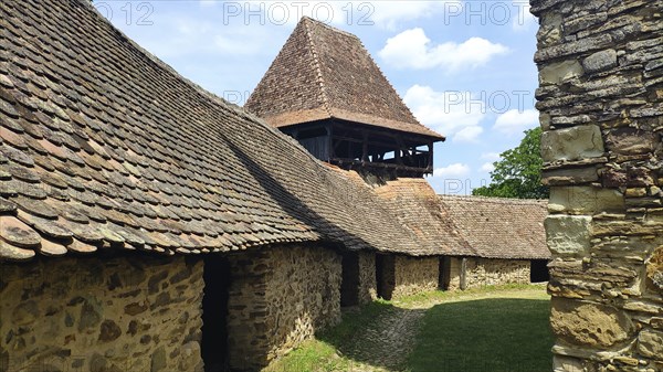 Viscri fortified church, Weisskirch, (World Heritage Site), Transylvania, Romania, Europe