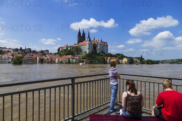 High water in Meissen at its peak