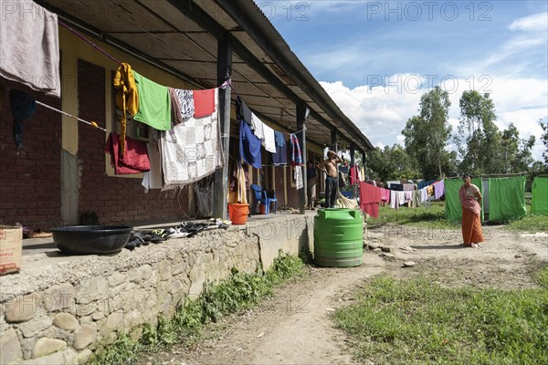 Meitei community man stays in a makeshift shelter after a mob burn their houses during an ethnic conflict on July 23, 2023 in Moirang, Manipur, India. The Meitei-Kuki conflict is a continuous ethnic conflict that has caused violence, eviction, and fatalities in the northeastern state of Manipur in India