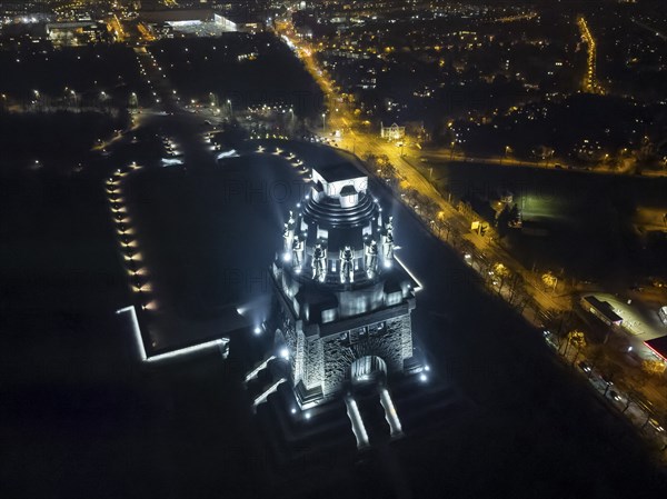 The Monument to the Battle of the Nations in the south-east of Leipzig was erected in memory of the Battle of the Nations according to designs by the Berlin architect Bruno Schmitz and inaugurated on 18 October 1913. The sculptural works were designed by the sculptors Christian Behrens and Franz Metzner