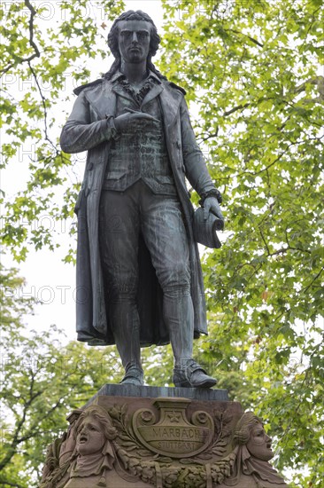 Friedrich Schiller Monument, Marbach am Neckar, Baden-Württemberg, Germany, Europe