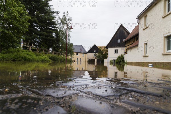 Mulde floods in Kaditzsch