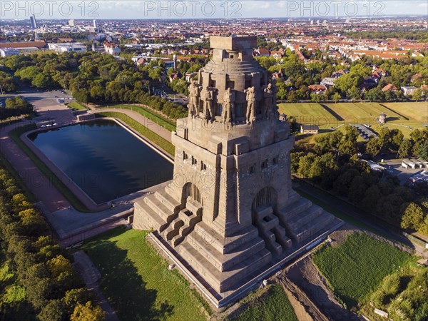 The Monument to the Battle of the Nations in the south-east of Leipzig was erected in memory of the Battle of the Nations according to designs by the Berlin architect Bruno Schmitz and inaugurated on 18 October 1913. The sculptural works were designed by the sculptors Christian Behrens and Franz Metzner