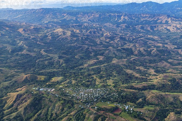 Aerial of Viti Levu, Fiji, South Pacific, Oceania