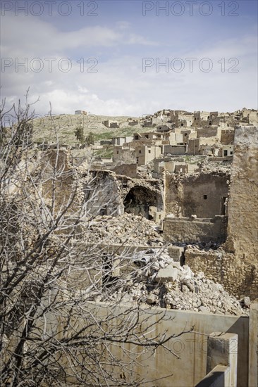 Zerstoertes Stadtzentrum von Sinjar, 09.03.2023