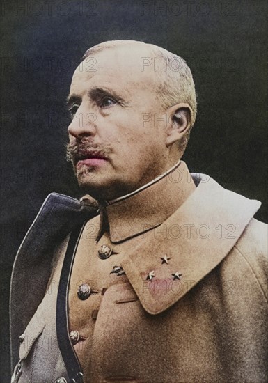 Robert Georges Nivelle 1856 to 1924, French army general in the First World War. From L'Illustration, 1916, Historical, digitally restored reproduction from a 19th century original, Record date not stated