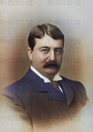 William Philip Schreiner, 1857 to 1919, lawyer, politician, statesman and Prime Minister of the Cape Colony during the Second Boer War. From the book South Africa and the Transvaal War by Louis Creswicke, published in 1900, Historical, digitally restored reproduction from a 19th century original, Record date not stated