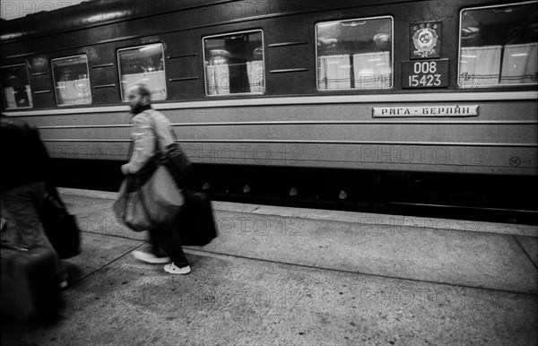 Germany, Berlin, 8 November 1990, trains from the Soviet Union arrive at Lichtenberg station, Europe