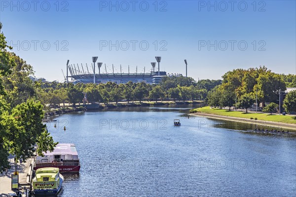 Rod Laver Arena on the Yarra River in Melbourne, Victoria