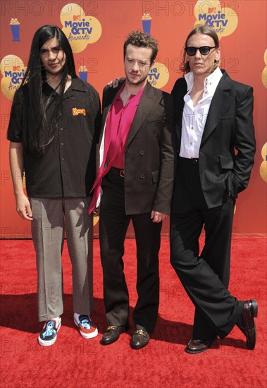 Joseph Quinn, Jamie Campbell Bower, and Eduardo Franco at the 2022 MTV Movie and TV Awards held at Barker Hangar in Santa Monica, USA on June 6, 2022., Santa Monica, California, USA, North America