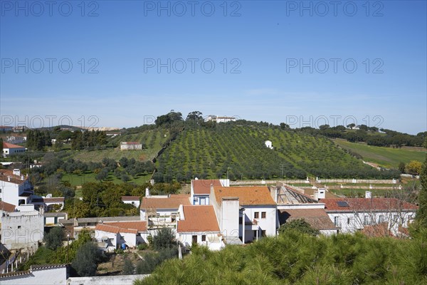 View of Vila Vicosa Castle in the Alentejo, Portugal, Europe