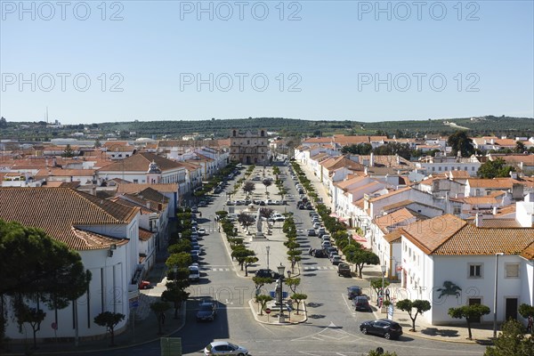 View of Vila Vicosa Castle in the Alentejo, Portugal, Europe