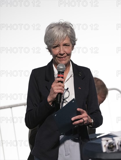 SPEYER, 21 MAY 2022, Presentation of the ASE Universal Astronaut Pin to Claudie Haigneré at the ASE, European Astronaut Reunion 2022 at the Technik Museum Speyer